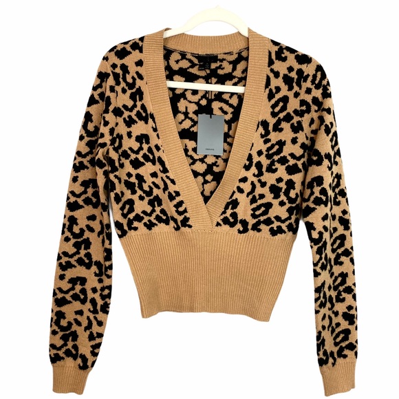 ♦️SOLD♦️NWT NBD Kendra Sweater in Leopard - Picture 2 of 8